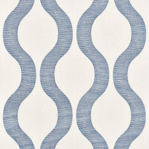 Schumacher Fabric Ondata Blue 73223