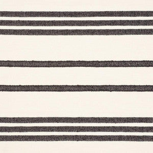 Schumacher Fabric Dune Stripe Black 73290