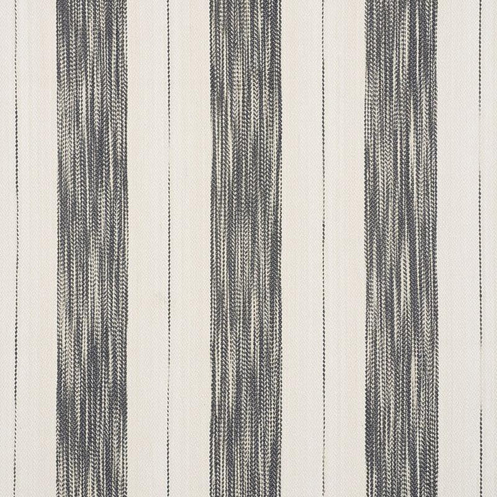 Arroyo Stripe Charcoal 73312 by Schumacher Designer Fabric Au Naturel 9.0" - Swanky Fabrics -