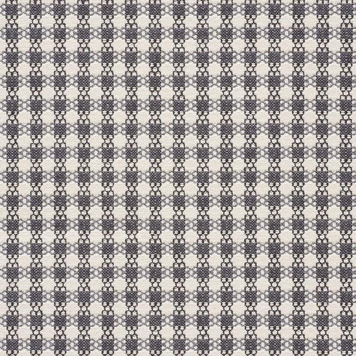 Checkmate Graphite 73432 by Schumacher Designer Fabric Happy Together 1.5" - Swanky Fabrics -