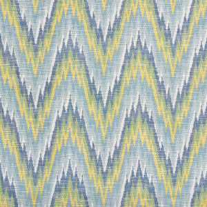 Schumacher Fabric Ibiza Flamestitch Pool 73460