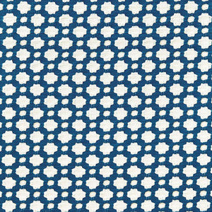 Schumacher Fabric Betwixt Indigo/Ivory 65681