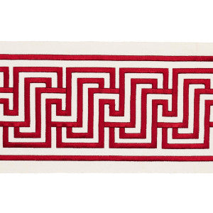 Schumacher Trim Labyrinth Tape Ruby 66141
