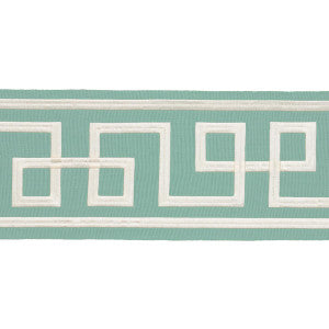 Schumacher Trim Octavius Tape Aqua Marine 66161