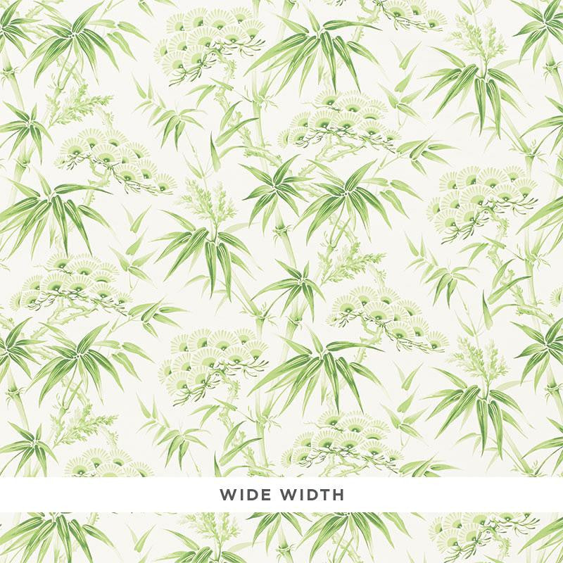 Arita Floral Leaf 5009141 by Schumacher Designer Wallpaper Mingei 27.5" - Swanky Fabrics -