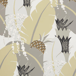 Schumacher Wallpaper Ananas Neutral 5009171