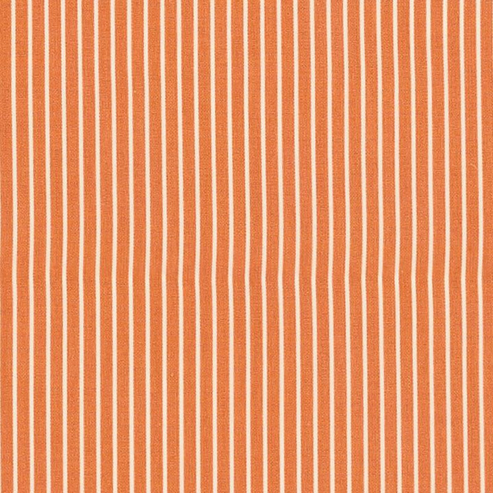 Edie Stripe Orange 71308 by Schumacher Designer Fabric Essentials: Classic Stripe - Swanky Fabrics -