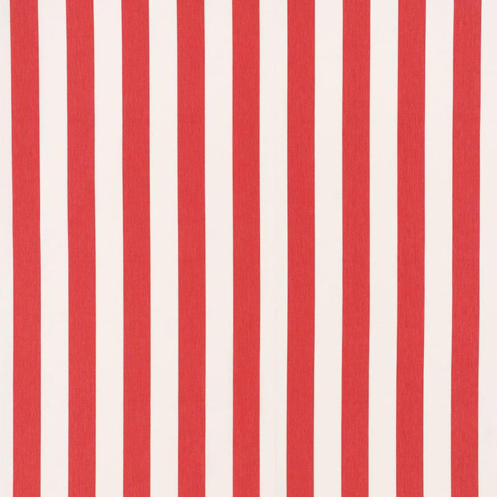 Andy Stripe Red 71329 by Schumacher Designer Fabric Essentials: Classic Stripe 5.5" - Swanky Fabrics -
