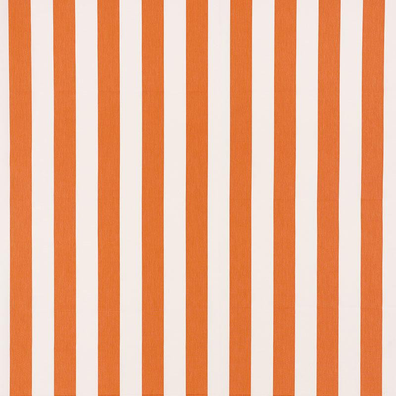 Andy Stripe Orange 71328 by Schumacher Designer Fabric Essentials: Classic Stripe 5.5" - Swanky Fabrics -