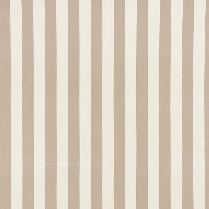 Andy Stripe Taupe 71322 by Schumacher Designer Fabric Essentials: Classic Stripe 5.5" - Swanky Fabrics -