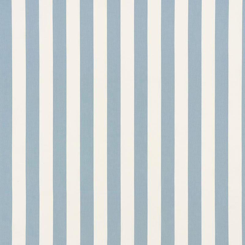 Andy Stripe Sky 71324 by Schumacher Designer Fabric Essentials: Classic Stripe 5.5" - Swanky Fabrics -