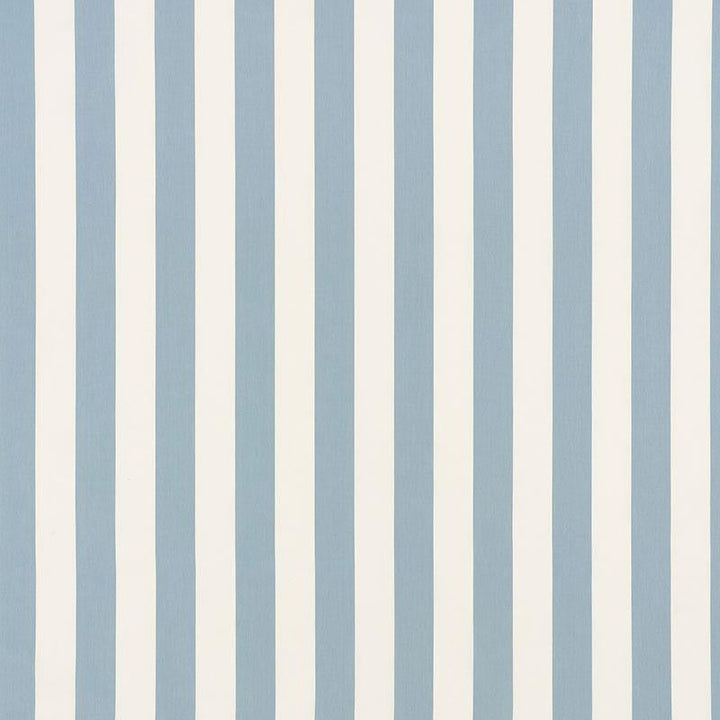 Andy Stripe Sky 71324 by Schumacher Designer Fabric Essentials: Classic Stripe 5.5" - Swanky Fabrics -