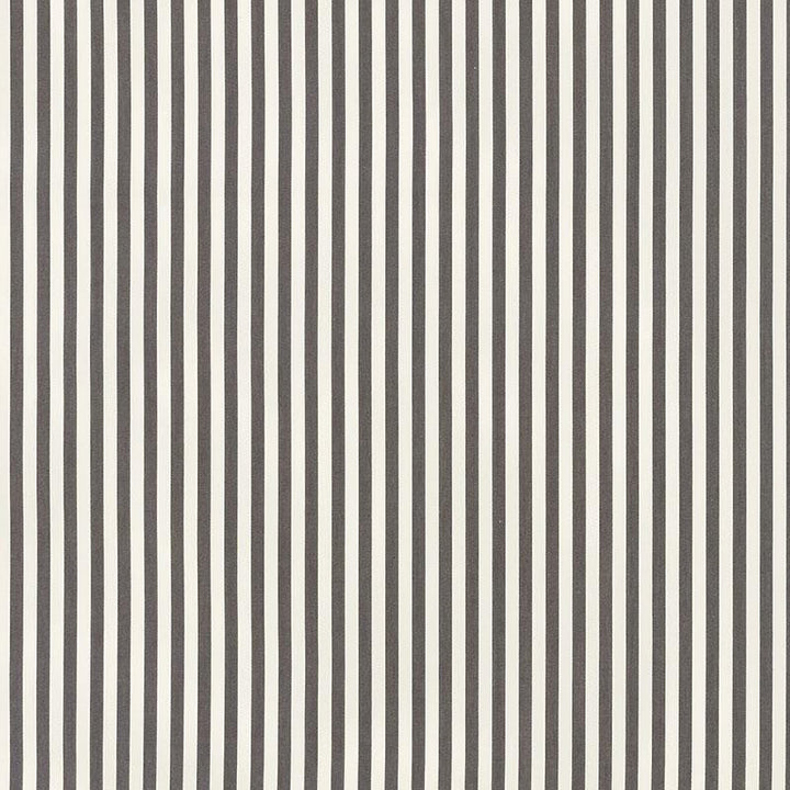Brigitte Stripe Charcoal 71341 by Schumacher Designer Fabric Essentials: Classic Stripes - Swanky Fabrics -