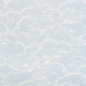 Schumacher Fabric Kumo Village Sky 177521