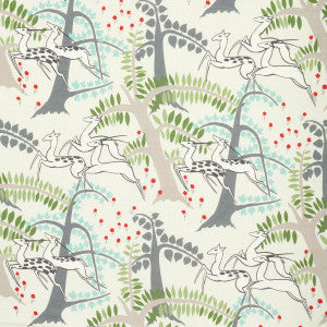 Schumacher Fabric Antelopes Ivory 177571