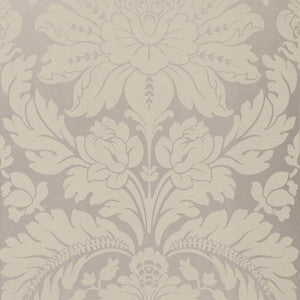 Schumacher Fabric Anvers Damask Nickel 66562