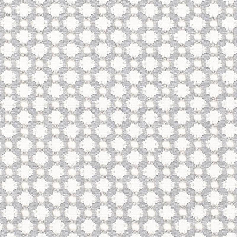 Betwixt Zinc/Blanc 65684 by Schumacher Designer Fabric Essentials: Small-Scale Upholstery 1.62" - Swanky Fabrics -