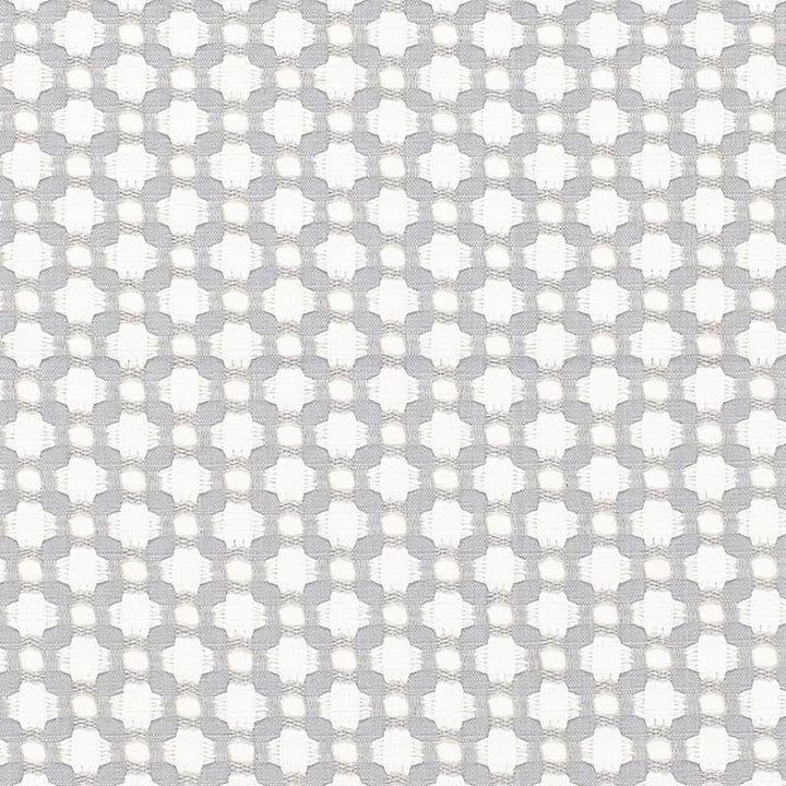 Betwixt Zinc/Blanc 65684 by Schumacher Designer Fabric Essentials: Small-Scale Upholstery 1.62" - Swanky Fabrics -