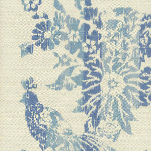 Schumacher Fabric Cooper House Ikat Indigo 1308000