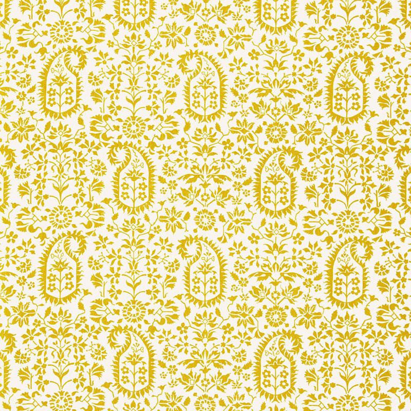 Kalika Paisley Print Citron 174863 by Schumacher Designer Fabric Chroma 18.0" - Swanky Fabrics -