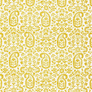 Schumacher Fabric Kalika Paisley Print Citron 174863