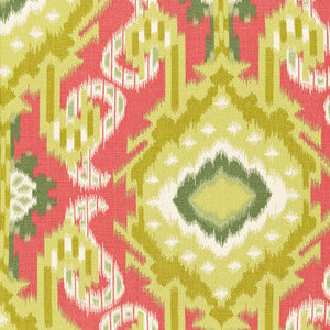 Schumacher Fabric Kiribati Ikat Print Coral 174980