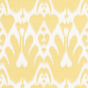 Schumacher Fabric Lela Cotton Ikat Canary 68580