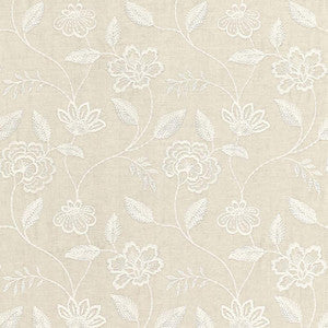 Schumacher Fabric Penelope Embroidery Linen 68761