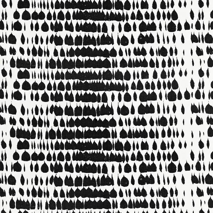 Queen Of Spain Black 175200 by Schumacher Designer Fabric Exuberant Prints 48.0" - Swanky Fabrics -