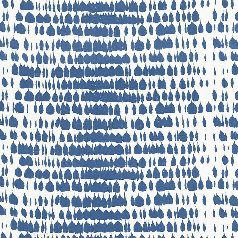 Queen Of Spain Water 175203 by Schumacher Designer Fabric Exuberant Prints 48.0" - Swanky Fabrics -