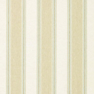 Schumacher Fabric Savannah Linen Stripe Sesame 66080