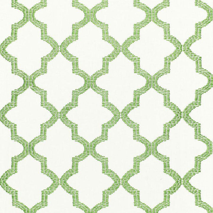 Tangier Embroidery Grass 68341 by Schumacher Designer Fabric Chroma 3.5" - Swanky Fabrics -