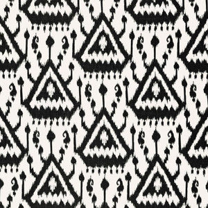 Schumacher Fabric Vientiane Ikat Ebony 175021