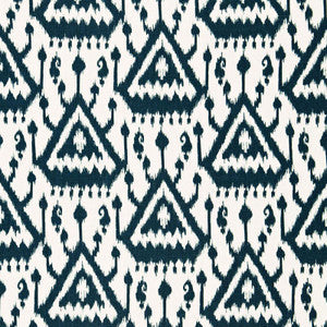 Schumacher Fabric Vientiane Ikat Indigo 175022