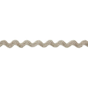 Schumacher Trim Chantal Linen Rickrack Greige 65461