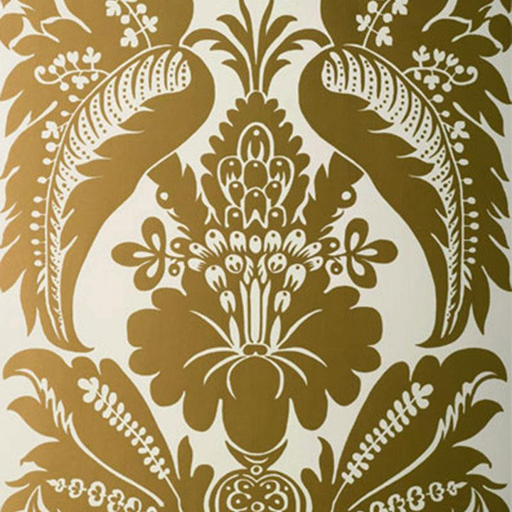 Montebello Damask Slate 5003731 by Schumacher Designer Wallpaper Palazzo 11.0" - Swanky Fabrics -