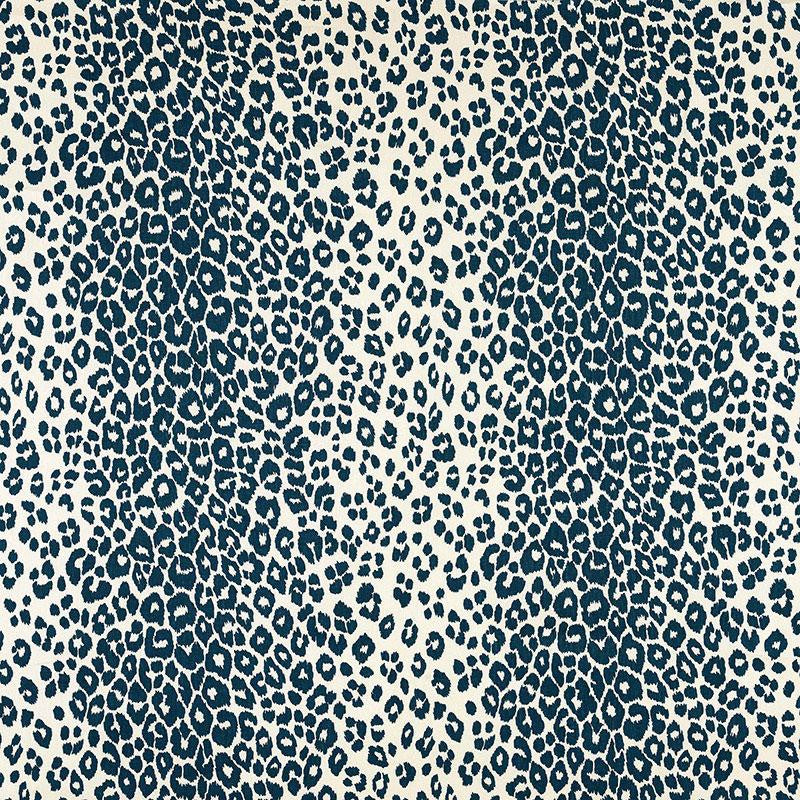 Iconic Leopard Ink 175720 by Schumacher Designer Fabric Animal Prints & Wovens 26.5" - Swanky Fabrics -