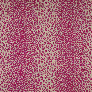Schumacher Fabric Iconic Leopard Fuchsia/Natural 175723