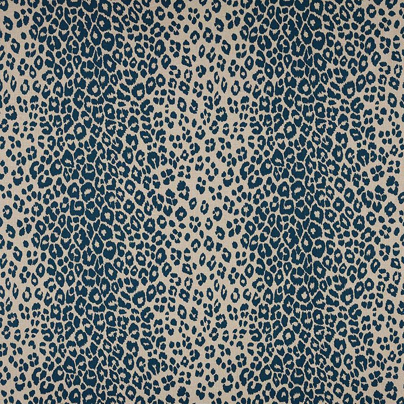 Iconic Leopard Ink/Natural 175724 by Schumacher Designer Fabric Schumacher Classics 26.5" - Swanky Fabrics -