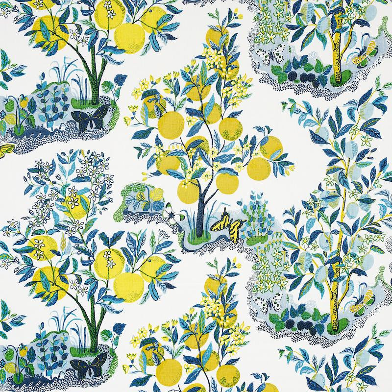 Citrus Garden Pool 175761 by Schumacher Designer Fabric Good Vibrations 52.0" - Swanky Fabrics -