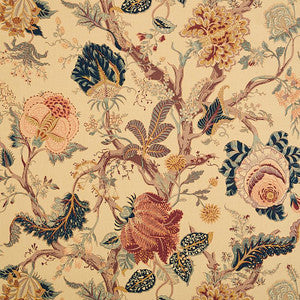 Schumacher Fabric Indian Arbre Tea 175780