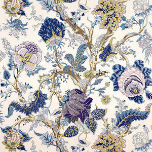 Schumacher Fabric Indian Arbre Hyacinth 175781