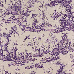 Schumacher Fabric Shengyou Toile Iris 175801