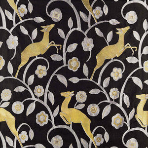 Schumacher Fabric Les Gazelles Au Bois Noir 68910