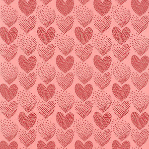 Schumacher Wallpaper Heart Of Hearts Red & Pink 5008361