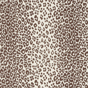 Schumacher Fabric Iconic Leopard Brown 176450