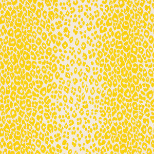 Schumacher Fabric Iconic Leopard Yellow 176451