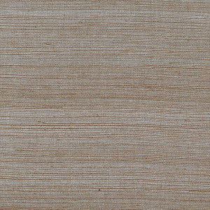 Schumacher Wallpaper Hemp Shimmer Cocoa Shimmer 5007873