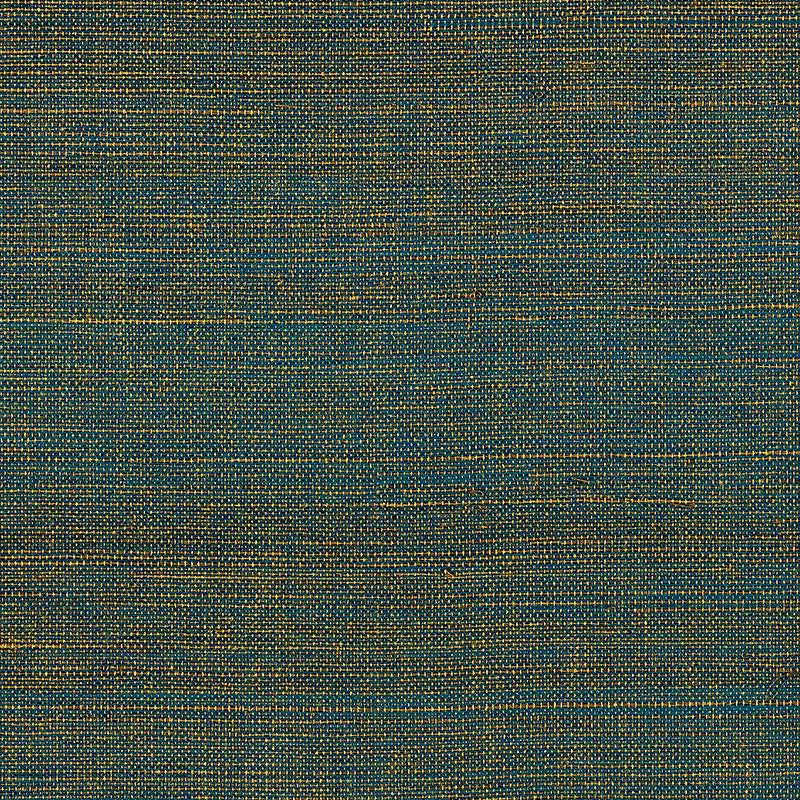 Hemp Shimmer Sapphire Shimmer 5007878 by Schumacher Designer Wallpaper Quiet Beauty - Swanky Fabrics -