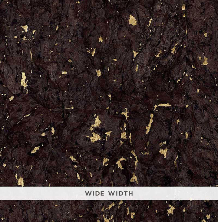 Obscura Burnished Gold 5007930 by Schumacher Designer Wallpaper Quiet Beauty - Swanky Fabrics -